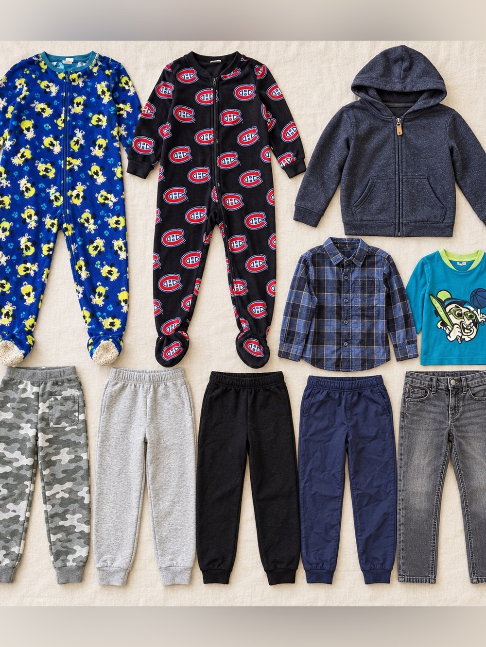 Boys 5/6 Sweater Pants Pajamas Clothing Bundle Lot